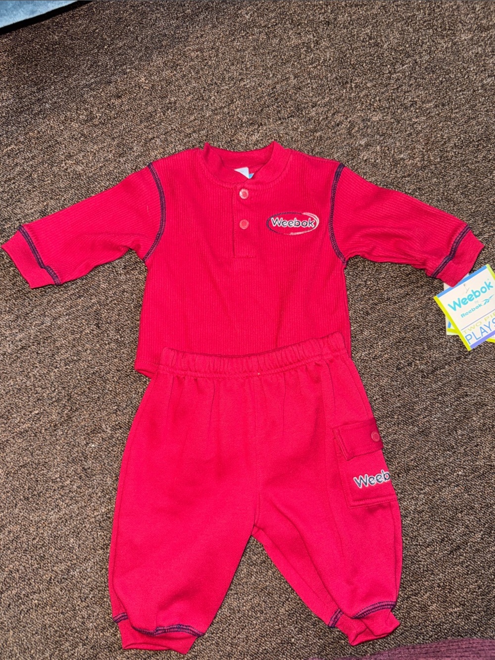 Kids 2-Piece Matching Set in Bright Red